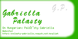 gabriella palasty business card